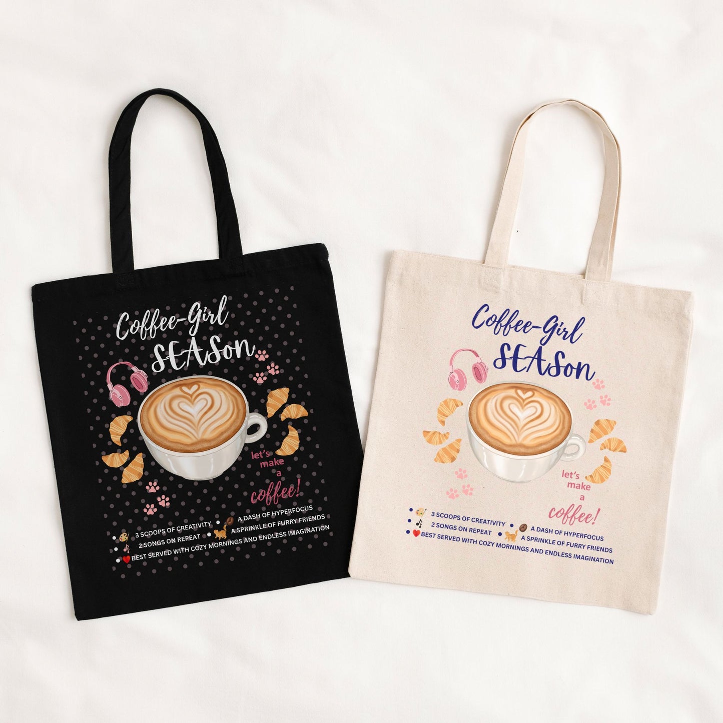 Coffee-Girl Season Tote Bag