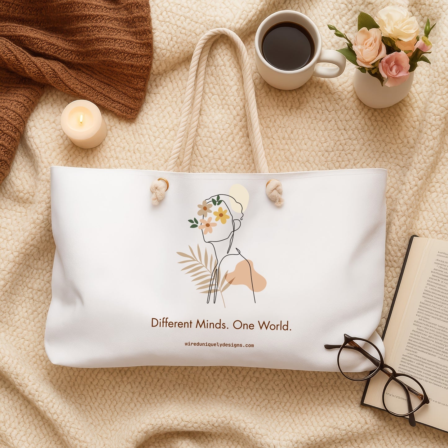 Different Minds. One World. Tote Bag