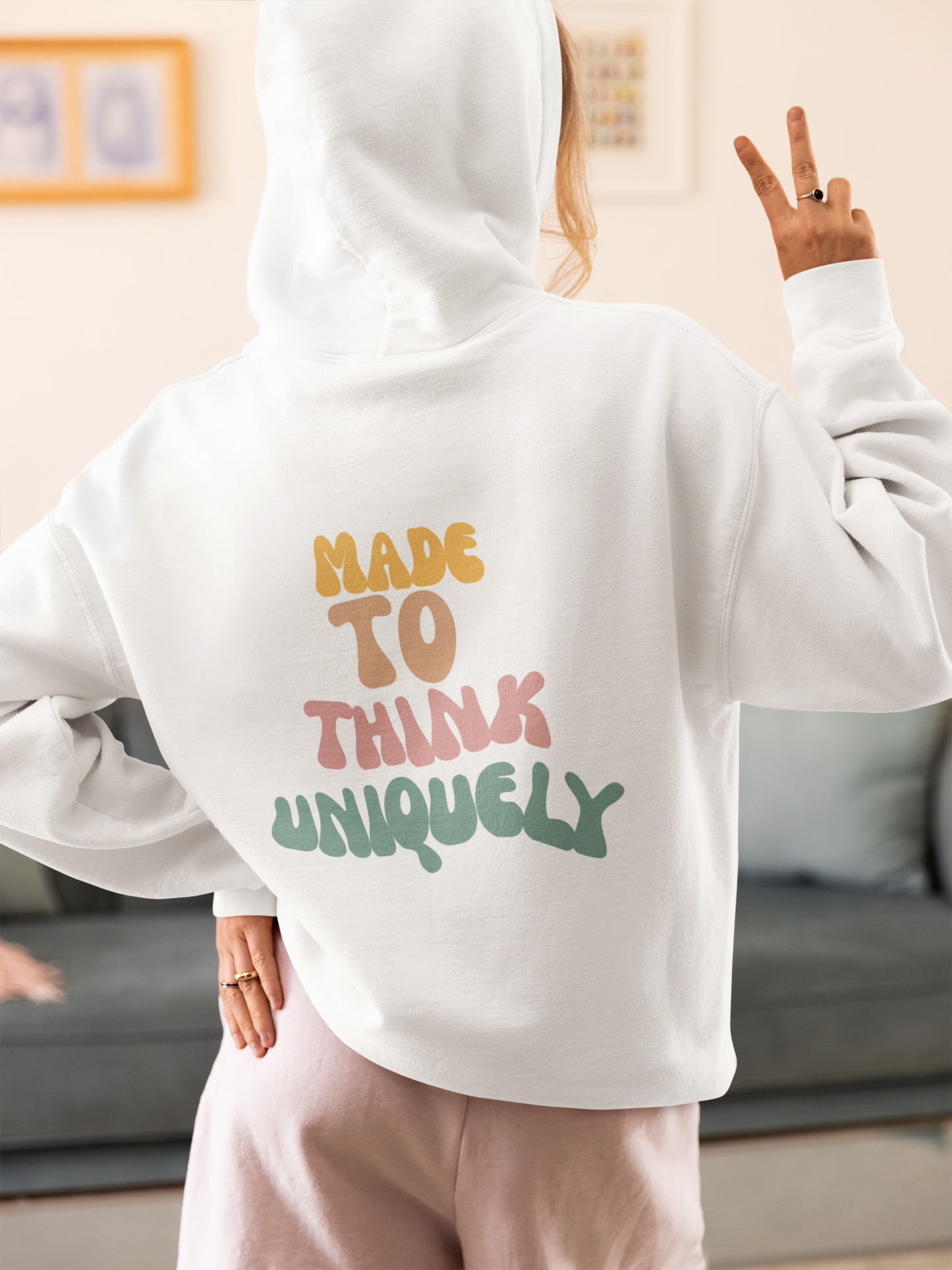 "Wired Uniquely" and "Made to Think Uniquely" Fleece Hoodie