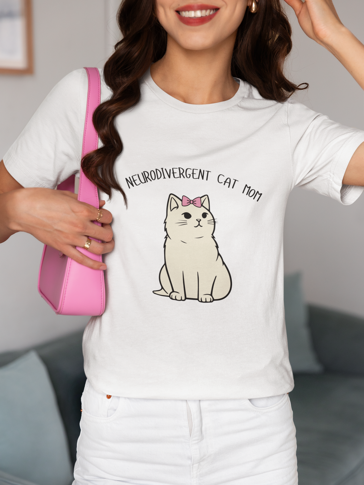 Neurodivergent Cat Mom T-Shirt