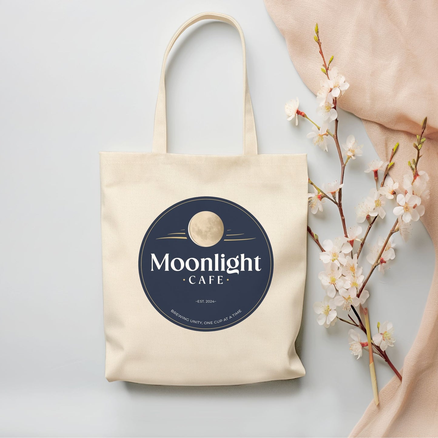 Moonlight Cafe Tote Bag