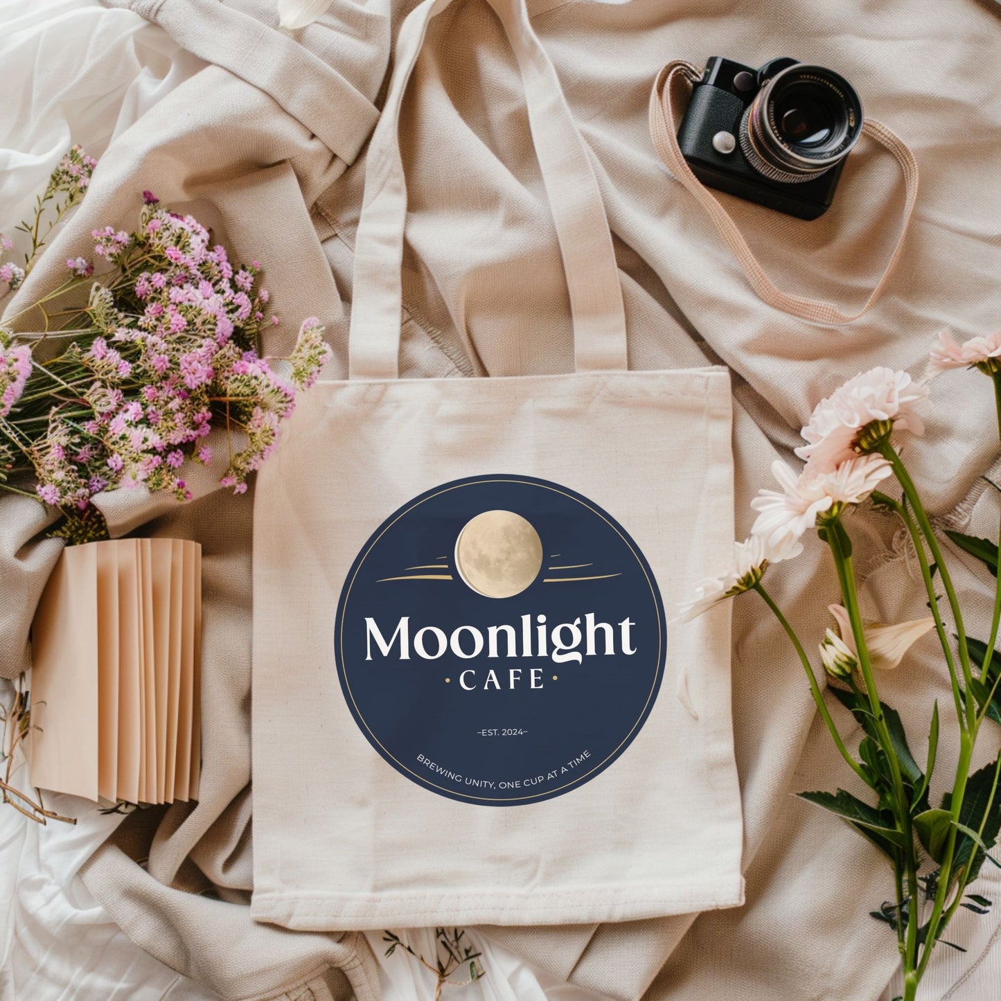 Moonlight Cafe Tote Bag