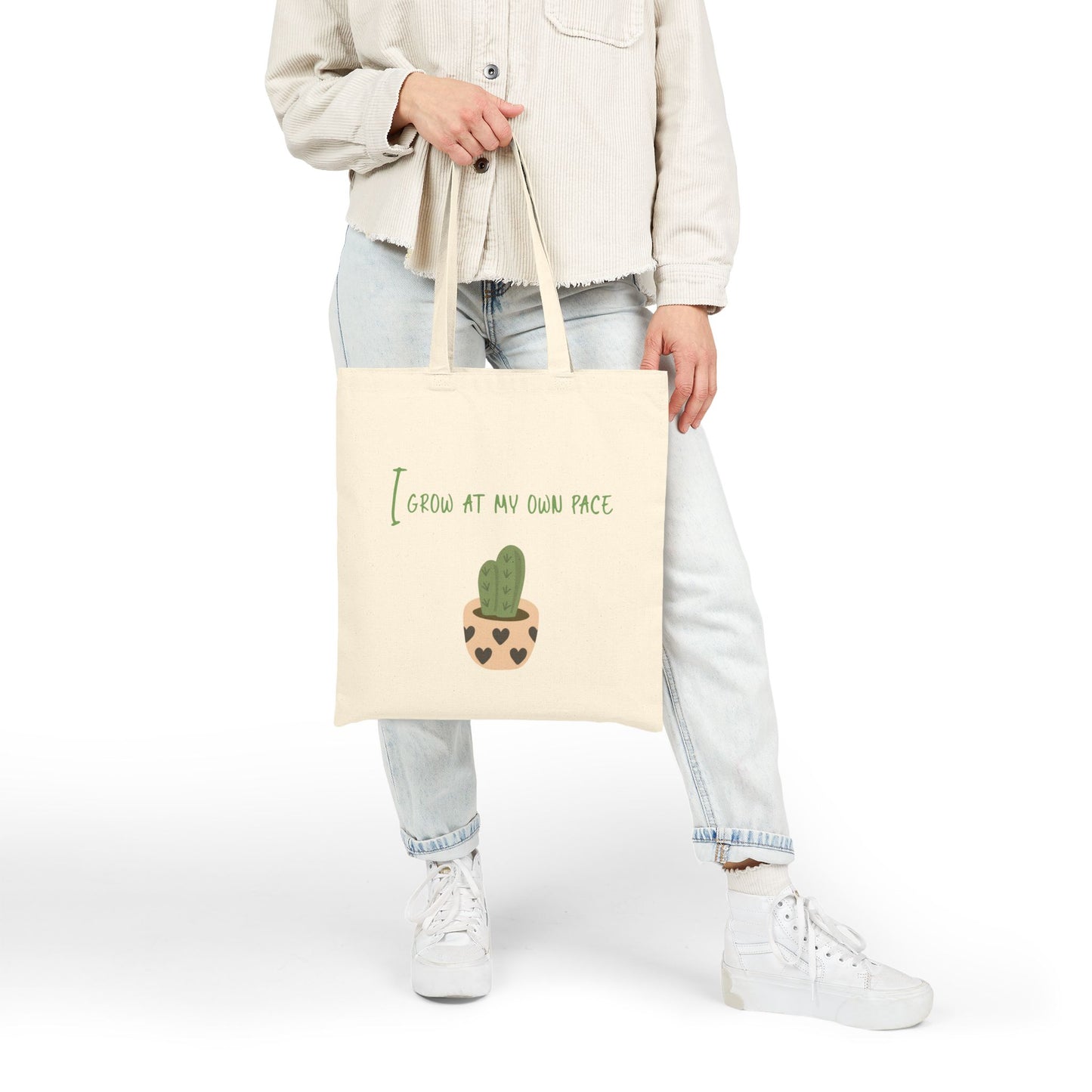 I Grow At My Own Pace Tote Bag
