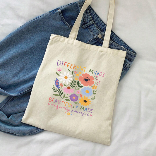 Different Minds Beautifully Made Tote Bag