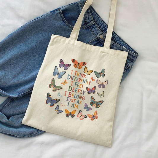 I Think Differently... Tote Bag